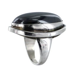 GEORG JENSEN Sterling Silver and Hematite Ring No. 46E