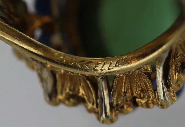Women's BUCCELLATI Gold, Tourmaline and Sapphire Ring