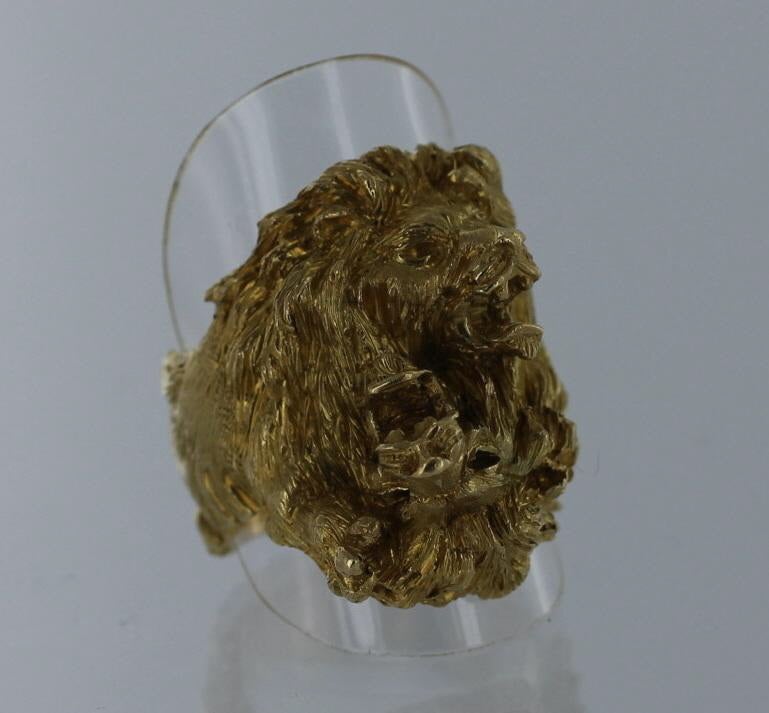 BUCCELLATI Gold Lion Ring