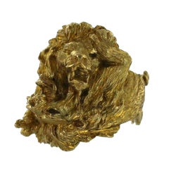 BUCCELLATI Gold Lion Ring