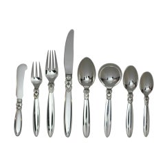Georg Jensen Cactus 8 piece place setting service for 12