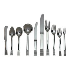 Georg Jensen Parallel 10 Piece Place Setting Service for 12