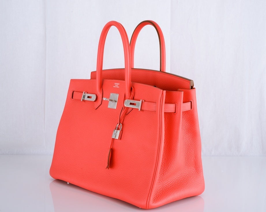 HERMES BIRKIN BAG 35CM ROSE JAIPUR PALLADIUM HARDWARE AMAZING 3