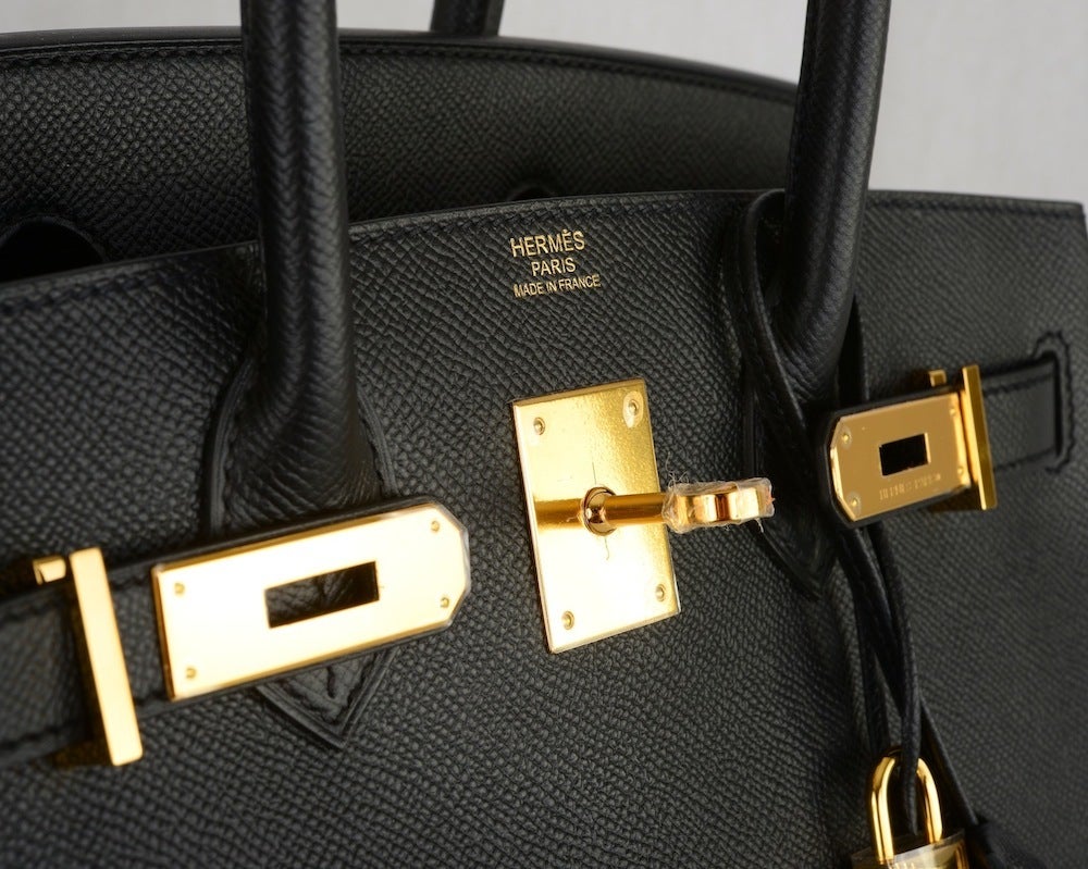 HERMES BIRKIN BAG 30CM BLACK EPSOM WITH GOLD HARDWARE GORGEOUS

As always, another one of my fab finds, Hermes 30cm Birkin Bag in beautiful BLACK WITH GORGEOUS GOLD HARDWARE. EPSOM LEATHER JUST IMPOSSIBLE TO GET!  THE BAG IS ABSOLUTELY STUNNING