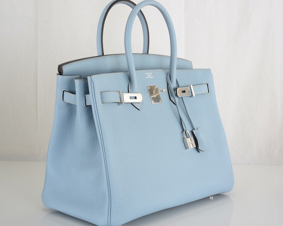 hermes blue lin color