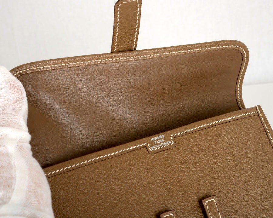 HERMES JIGE CLUTCH PM CHEVRE LEATHER INCREDIBLE! at 1stdibs  