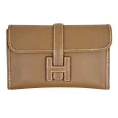 HERMES JIGE CLUTCH PM CHEVRE LEATHER INCREDIBLE!