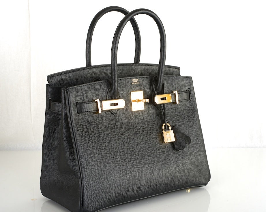 THE BEST HERMES BIRKIN BAG 30CM BLACK EPSOM WITH GOLD HARDWARE 3