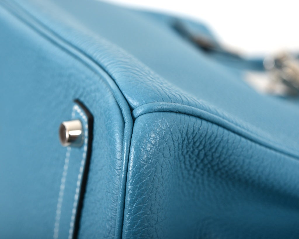 AMAZING FIND HERMES BIRKIN BAG 35CM BLUE JEAN GORGEOUS TOGO PHW at ...