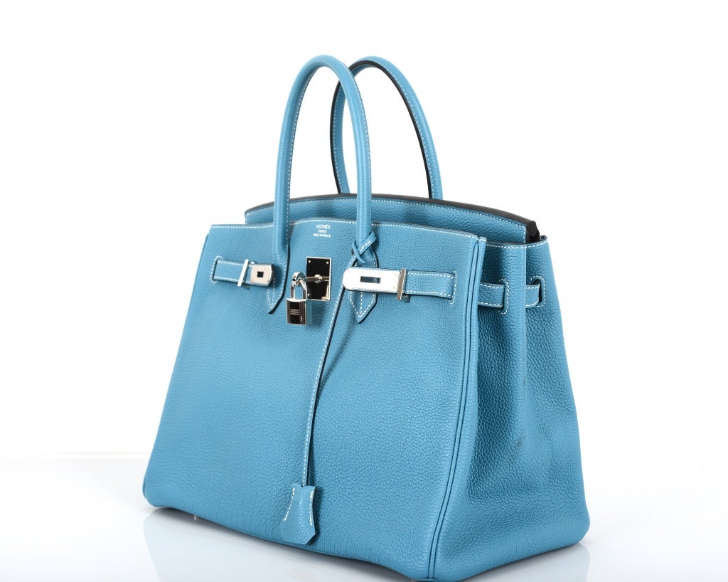 hermes blue iris ostrich birkin 30cm