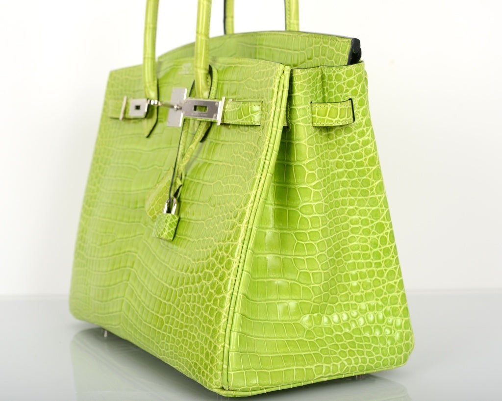 hermes yellow alligator handbag birkin
