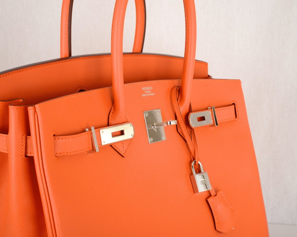 NEW CANDY COLLECTION HERMES BIRKIN BAG MANGUE SORBET ORANGE at 1stdibs  