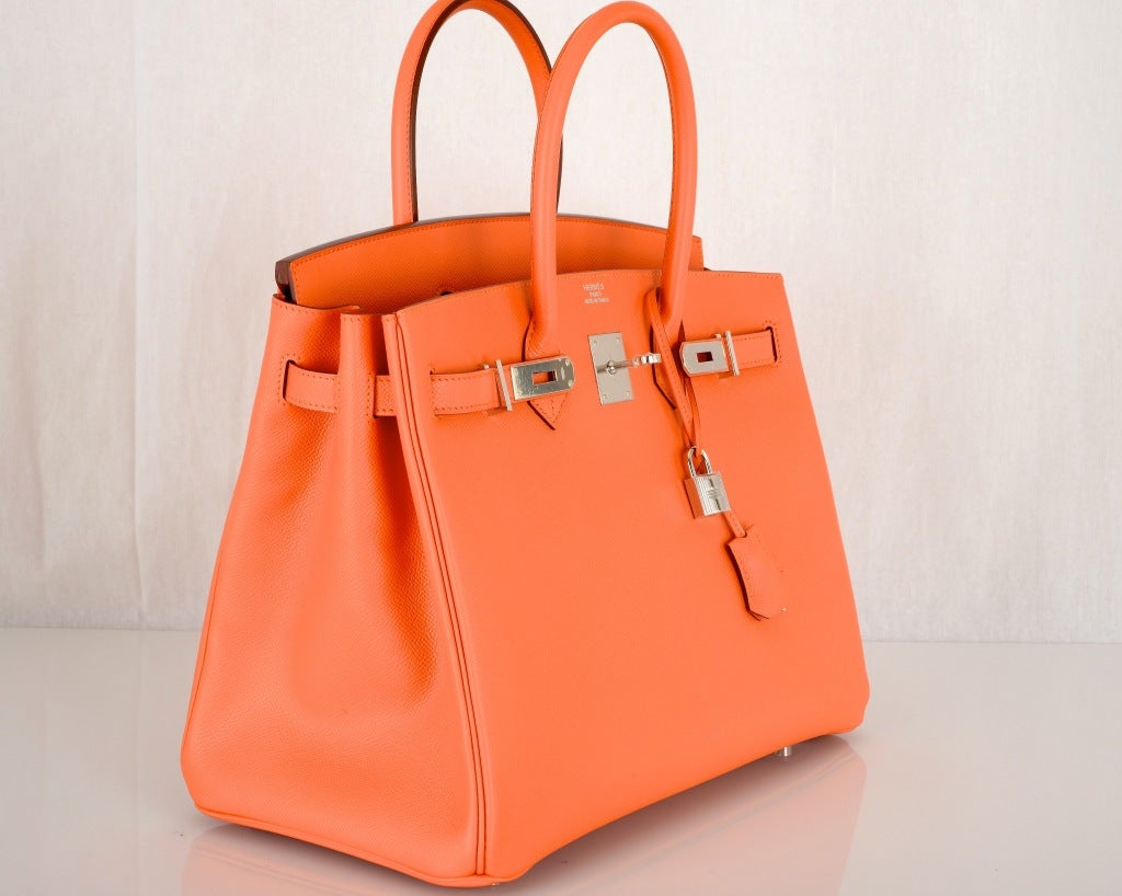 NEW CANDY COLLECTION HERMES BIRKIN BAG MANGUE SORBET ORANGE at 1stdibs  