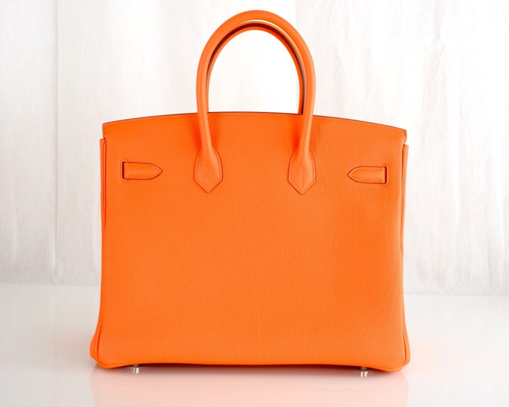 Hermes Birkin Bag 35Cm Hot Orange Palladium Hardware 1