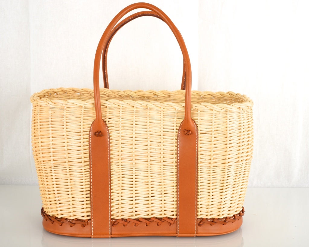 Limited Edition * HERMES GARDEN PARTY OCIER TOTE BARENIA LEATHER 1