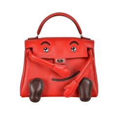 SUPER RARE HERMES KELLY IDOLE KELLY DOLL RED INCREDIBLE COLLECTO
