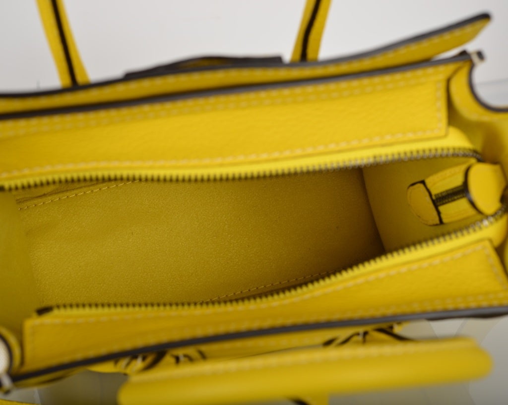 Celine Nano Fluo Yellow Citron Luggage 1