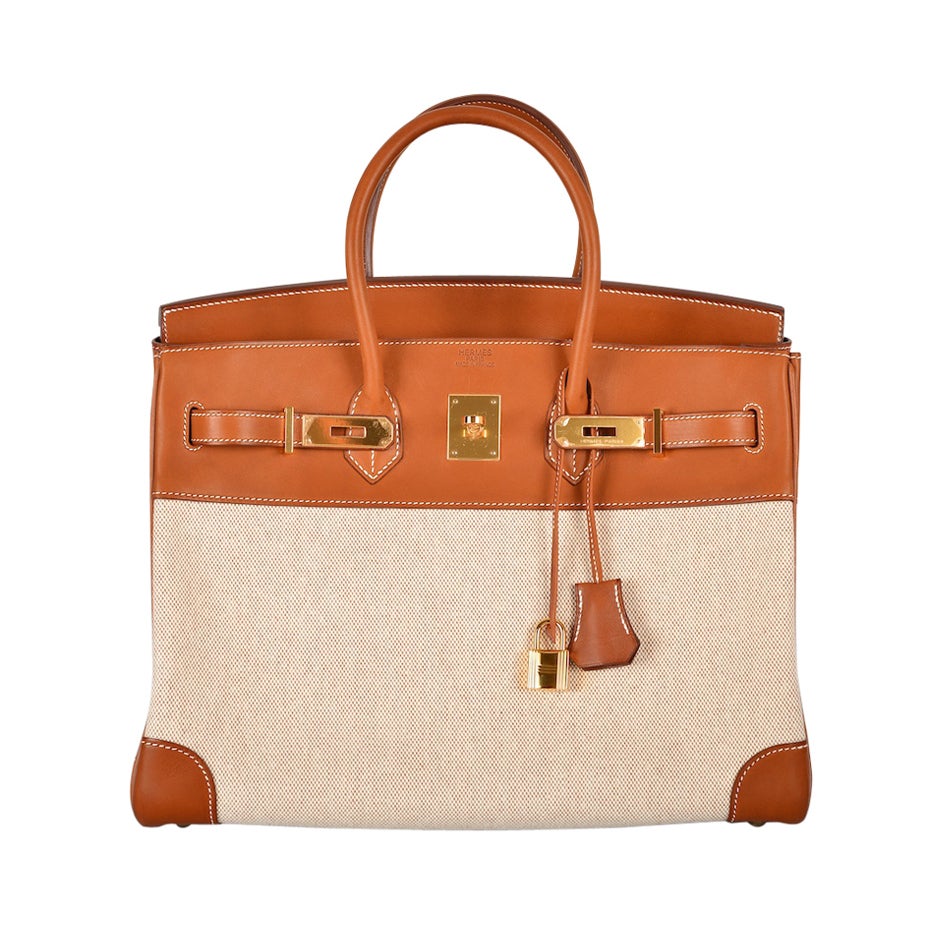 HERMES Birkin 35 cm Barenia Ebene Palladium Hardware Authentic