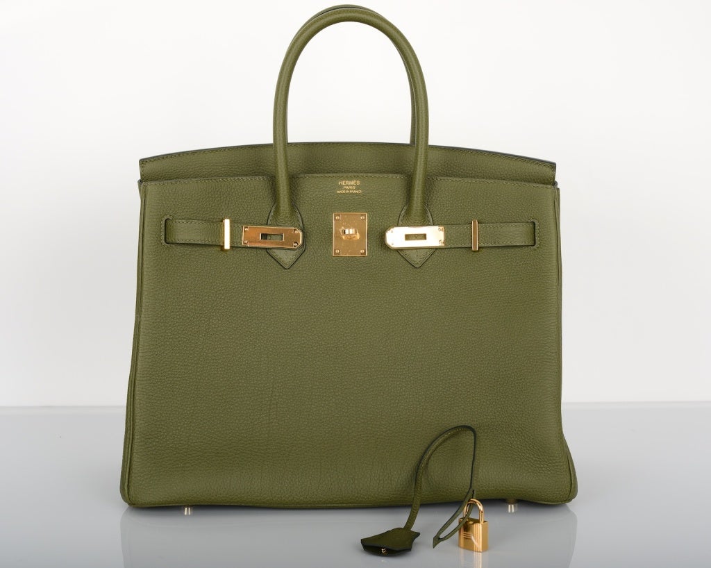 Love This New Color! HERMES BIRKIN BAG 35CM CANOPEE GOLD HW 2