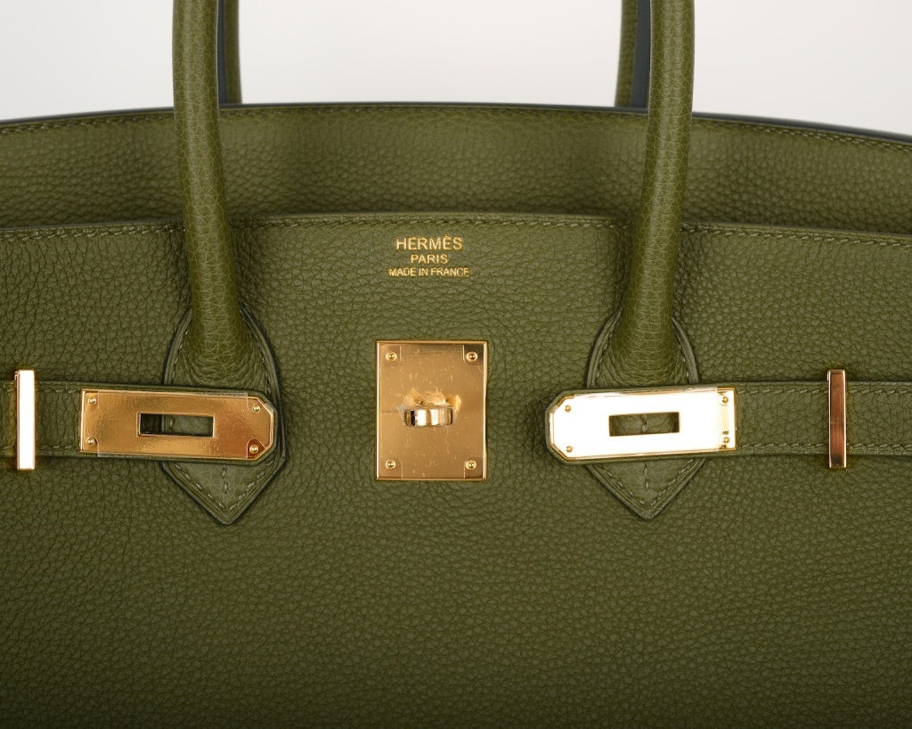 Love This New Color! HERMES BIRKIN BAG 35CM CANOPEE GOLD HW 3