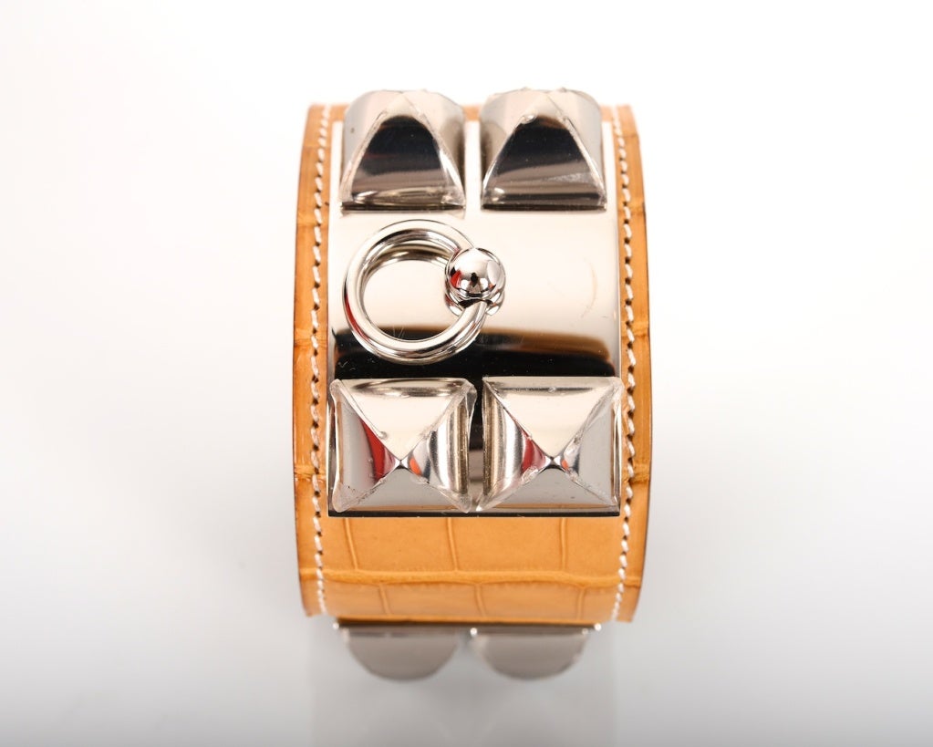 Contemporary ONLY JF HERMES CROCODILE CDC MATTE MAIS PALLADIUM HARDWARE