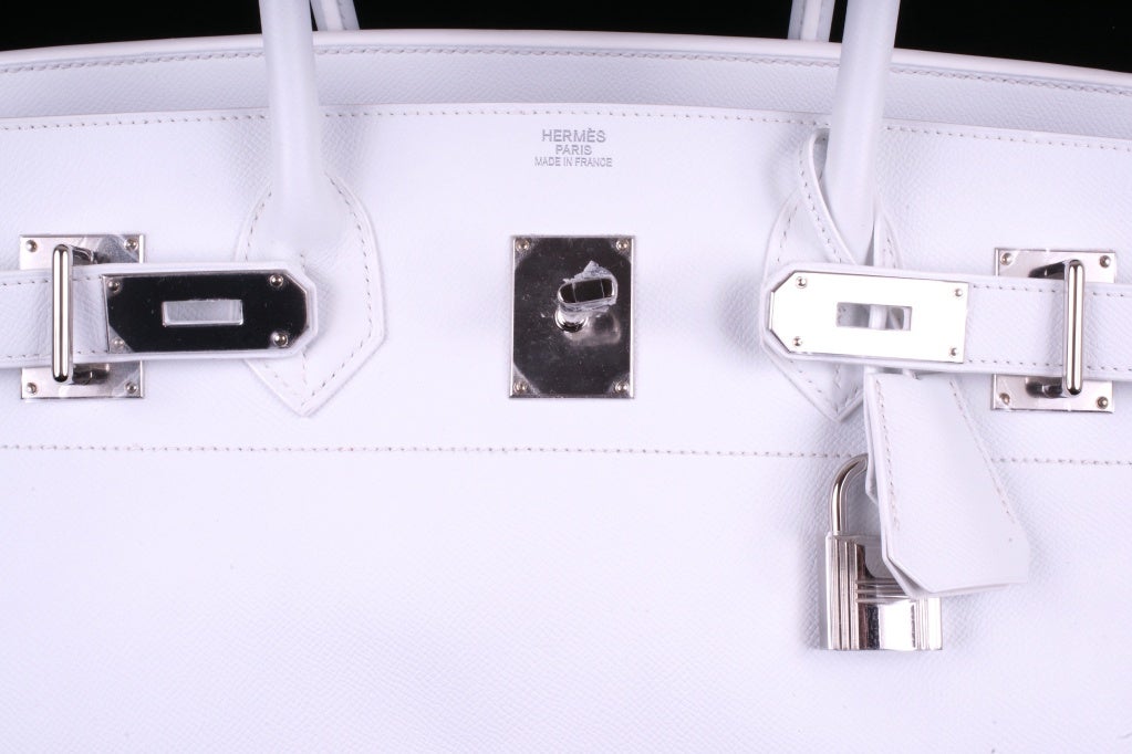 Hermes Birkin Bag Jpg Shoulder White 42Cm Epsom Pl JaneFinds In New Condition In NYC Tri-State/Miami, NY