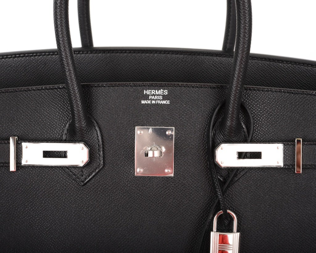 URBAN LEGEND HERMES BIRKIN BAG 35CM BLACK EPSOM WITH PALLADIUM HARDWARE

As always, another one of my fab finds, Hermes 35cm Birkin Bag in beautiful BLACK WITH GORGEOUS PALLADIUM HARDWARE. EPSOM LEATHER JUST IMPOSSIBLE TO GET!  THE BAG IS