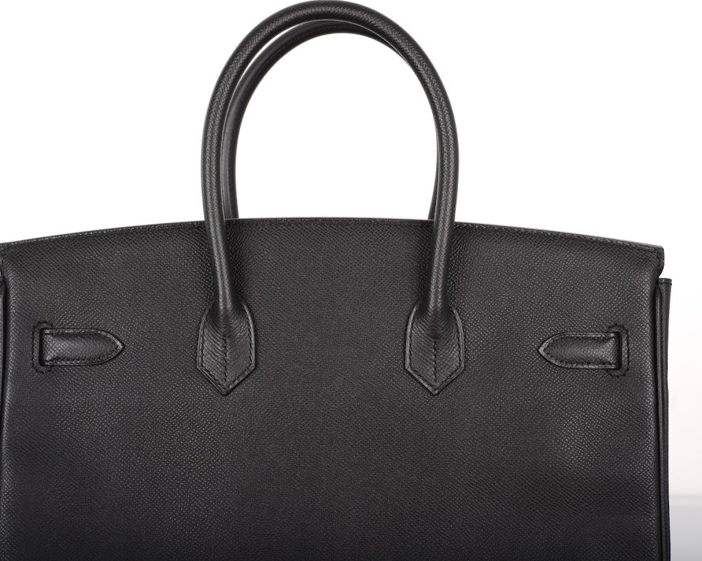 Women's URBAN LEGEND HERMES BIRKIN BAG 35CM BLACK EPSOM WITH PALLADIUM