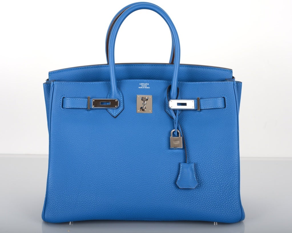 WOW HERMES BIRKIN BAG 35CM MYKONOS TOGO W PALLADIUM 2