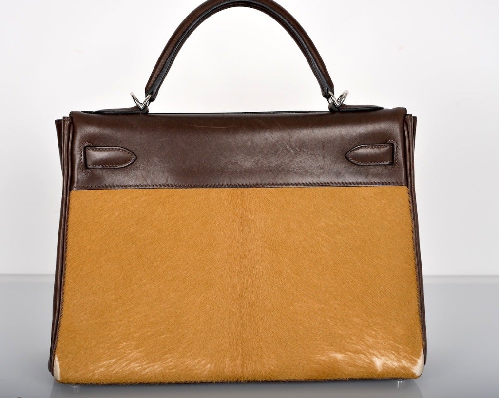 ONLY ON JF! HERMES 32CM KELLY LIMITED EDITION PONY HAIR TROIKA 1