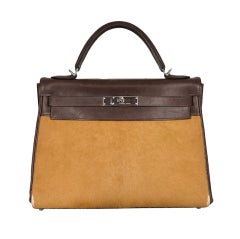 ONLY ON JF! HERMES 32CM KELLY LIMITED EDITION PONY HAIR TROIKA
