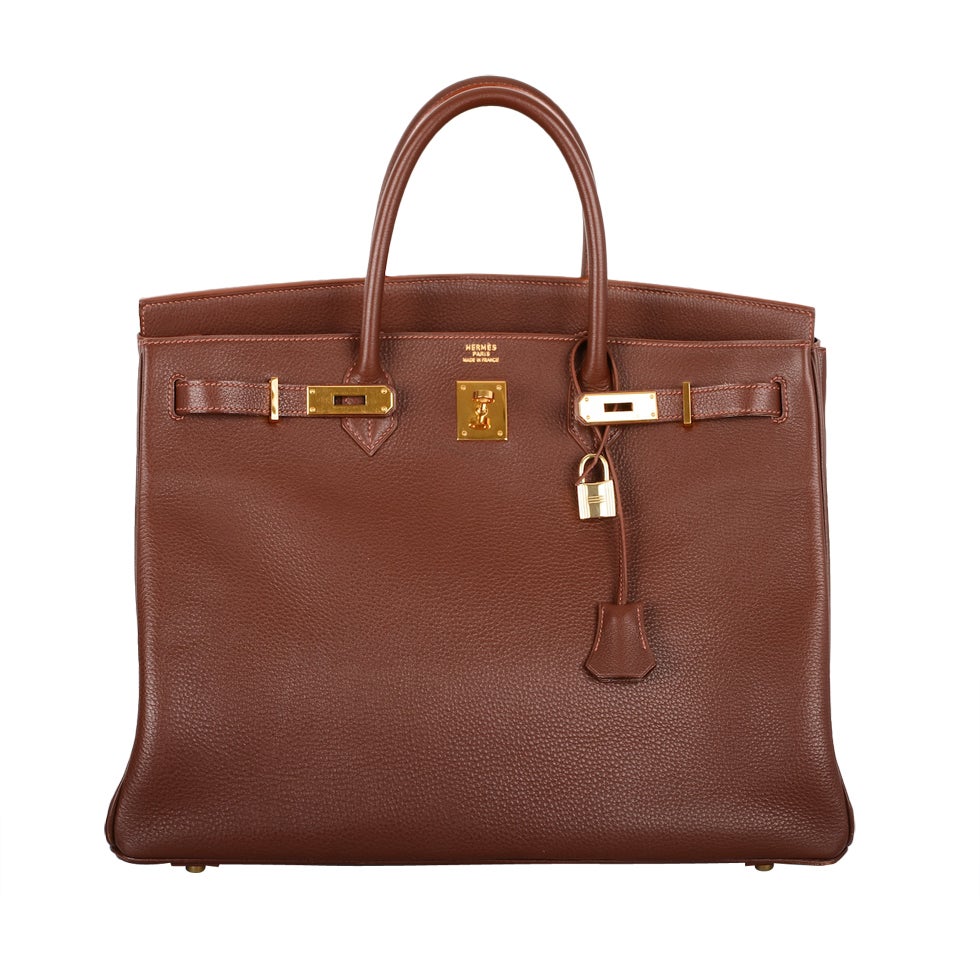HERMES BIRKIN BAG 40CM CHOCOLATE BROWN WITH GHW MY FAVE SHLEPPER