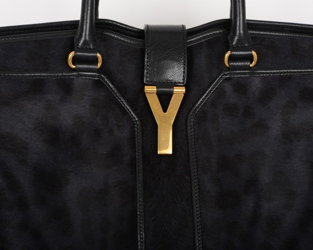 Women's YSL LIMITED EDITION LEOPARD CABAS CHYC STYLE BAG by Yves Saint L