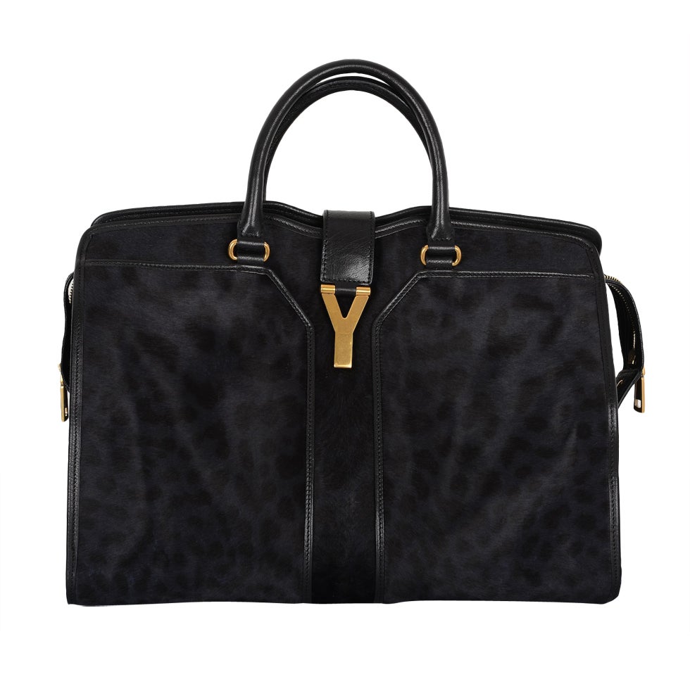 YSL LIMITED EDITION LEOPARD CABAS CHYC STYLE BAG by Yves Saint L