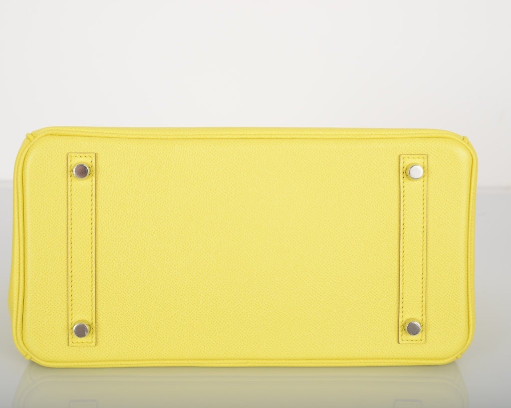 Hermes Birkin 30 Lime Yellow Epsom Leather Gold Hardware Bag Handbag – Lux  Addicts