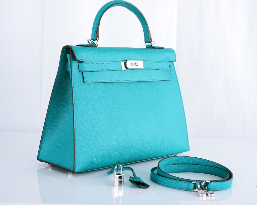 Gorgeous HERMES KELLY BAG 35CM BAG BLUE PAON EPSOM PHW at 1stdibs Gorgeous HERMES KELLY BAG 35CM BAG BLUE PAON EPSOM PHW at 1stdibs