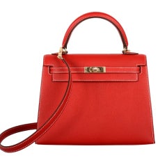 MY PRIZE! HERMES KELLY BAG 25CM ROUGE CASAQUE BLUE COBALT ROSE H