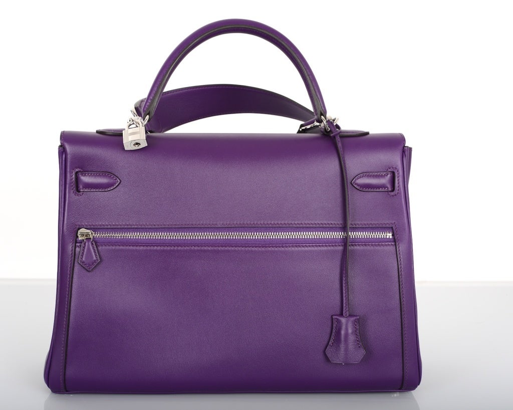 Insane New Color Hermes Kelly 35Cm Lakis In Ultra Violet Stunner 1