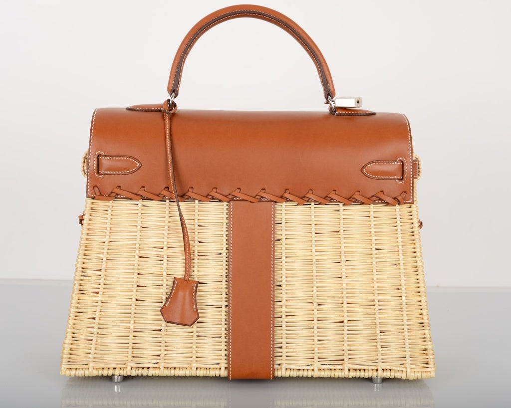 WOW * RARE * LIMITED * HERMES KELLY PICNIC  BAG 35CM For Sale 1