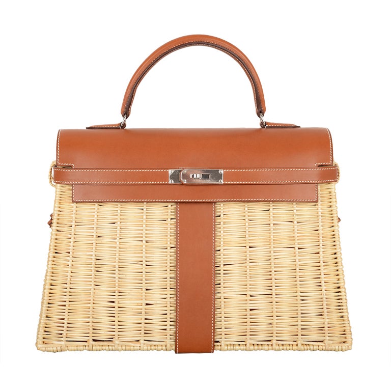 WOW * RARE * LIMITED * HERMES KELLY PICNIC  BAG 35CM For Sale