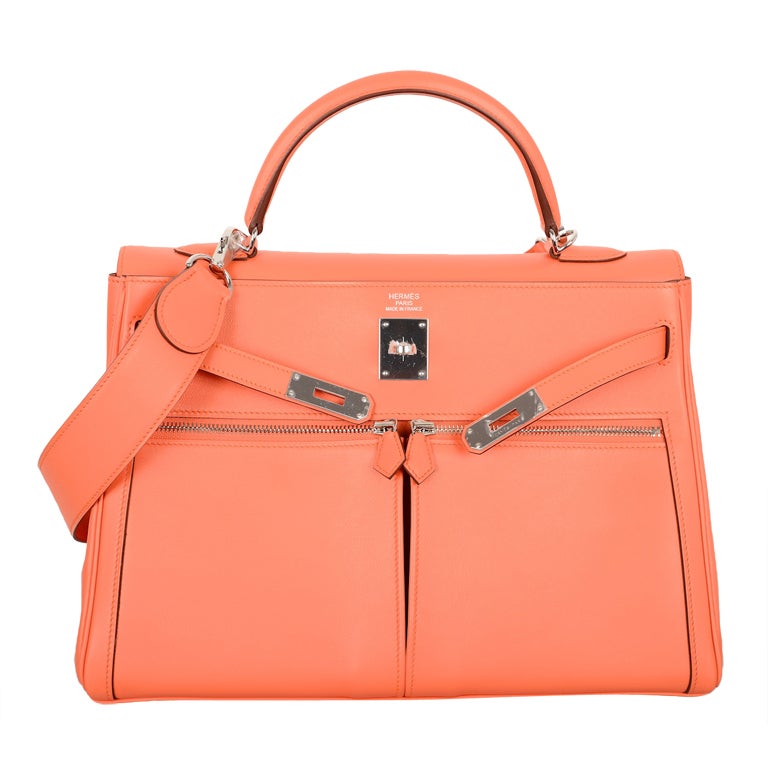 NEW COLOR HERMES KELLY 35CM LAKIS IN ORANGE MANGUE AMAZING!