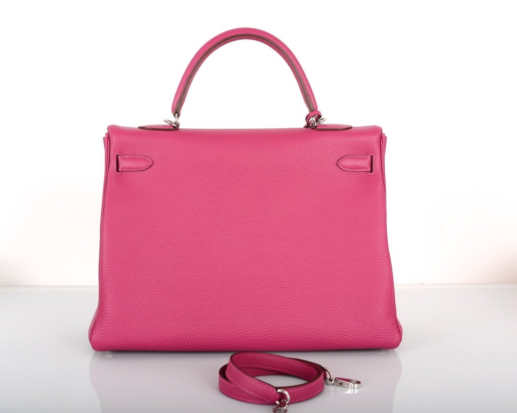 Women's Hermes Kelly Bag 35Cm New Color Tosca * Palladium Hardware