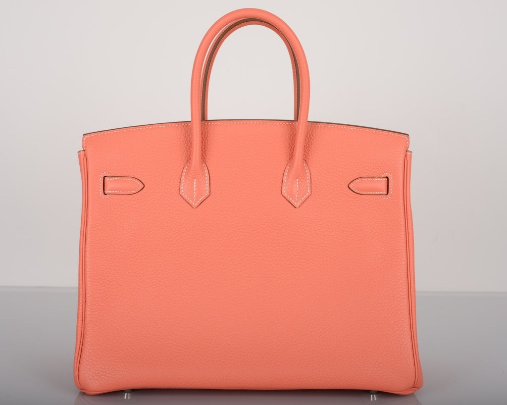 Women's New Stunning Color Hermes Birkin Bag Crevette Gorgeous Phw