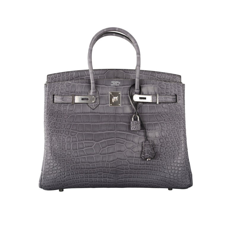 hermes matte crocodile birkin bag