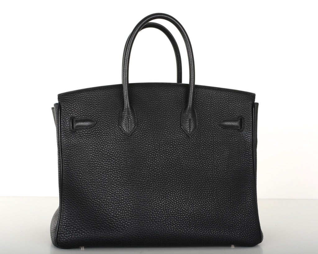 Forever Beauty Hermes Birkin Bag Black 35Cm Palladium 6