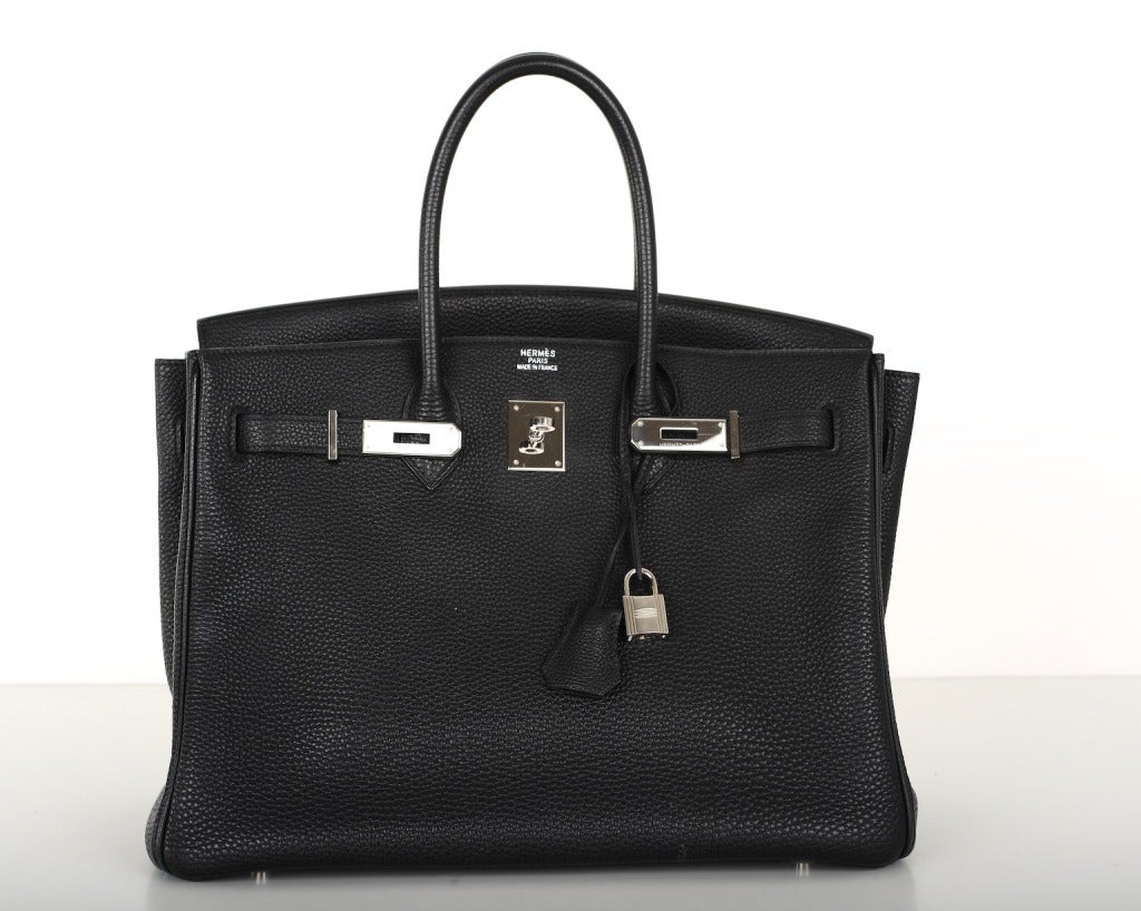 Forever Beauty Hermes Birkin Bag Black 35Cm Palladium 5