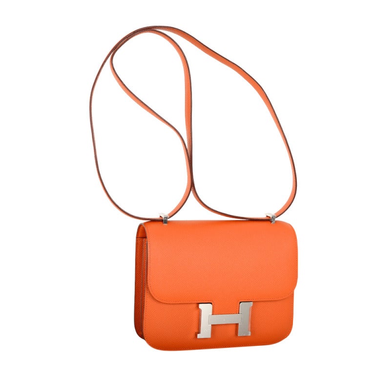 Hermes Constance Bag ~ 18Cm ~ Orange Epsom Insane Phw JaneFinds