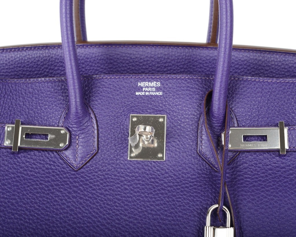 Hermes Birkin Bag 35cm Iris Stunning Togo - Cant Get This! In New Condition In NYC Tri-State/Miami, NY