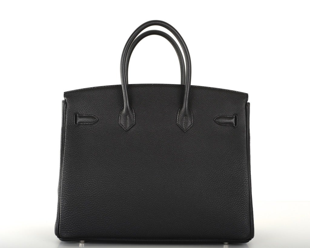 Hermes Birkin Bag Black 35cm Palladium JaneFinds 1