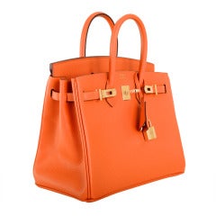 Hermes Birkin Bag 25Cm Orange Epsom ~ Gold Hardware Liebe!!